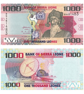 1000 Leones, Сьєрра-Леоне, 2010 рік, UNC 002803 фото