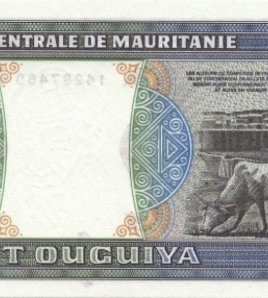 10 banknotes 100 Ouguiya, Mauritania, 2002, UNC
