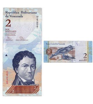 2 Bolivares, Венесуела, 2012 рік, UNC 000447 фото