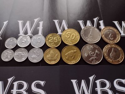 7 монет 1, 5, 10, 25, 50 Laari, 1, 2 Rufiyaa, Мальдіви, 2008 - 2017 рік, UNC 001716 фото
