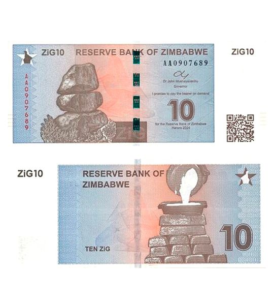 10 ZiG, Zimbabwe, 2024, UNC