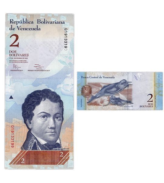 2 Bolivares, Венесуела, 2012 рік, UNC 000447 фото 2 Bolivares, Венесуела, 2012 рік, UNC 000447 фото