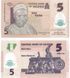 100 banconote da 5 Naira, Nigeria, 2024, UNC Polimero 003558 фото 2