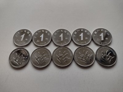 10 монет 1 Jiao, Китай, 2019 рік, UNC 001817 фото