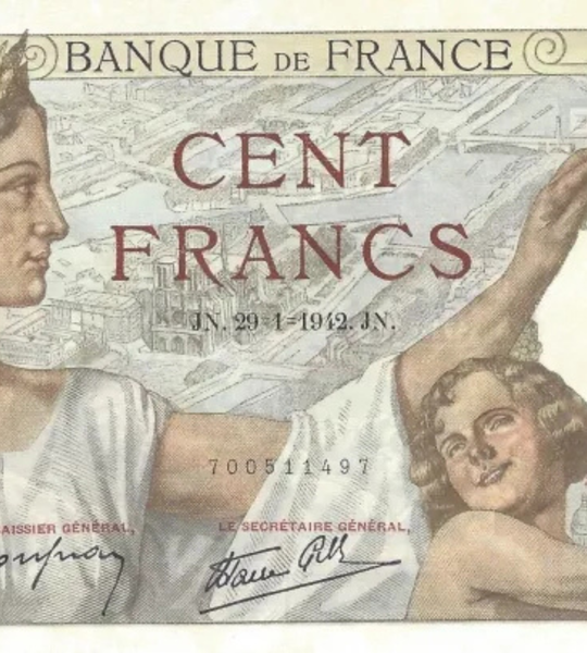 100 Francs, France, UNC 005102 фото