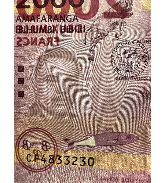2000 Francs, Бурунді, 2018 рік, UNC 004207 фото 2000 Francs, Бурунді, 2018 рік, UNC 004207 фото