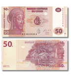 50 Francs, Congo, 2013, UNC 000399 фото