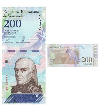200 Bolivares, Венесуела, 2018 рік, UNC 000449 фото