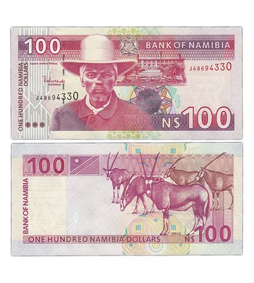 100 Dollars, Намібія, 2003 рік, UNC 000888 фото