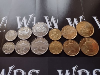 6 монет 10, 20, 50 Cents, 1, 2, 5 Emalangeni, Свазіленд, 2015 рік, UNC 001718 фото