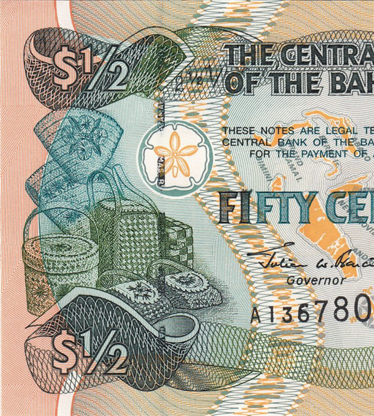 1/2 Dollar, Bahamas, UNC 005103 фото