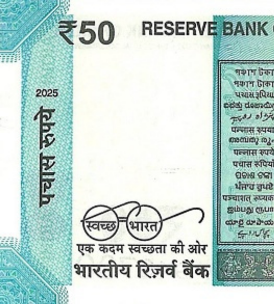 50 rupii, Indie, 2025 rok, UNC