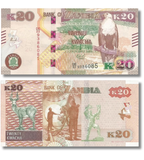 20 Kwacha, Zambia, a&ntilde;o 2022, aUNC 005453 фото