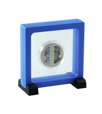 Рамка для монет, 90х90, синя 001924 фото