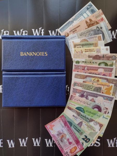 20 banknotes + album, UNC