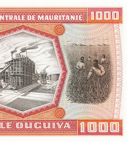 10 billets de 1000 Ouguiya, Mauritanie, 1981, UNC 003611 фото