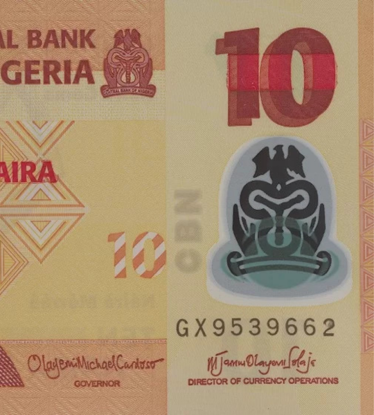 10 Naira, Nigeria, 2024, UNC Polymer