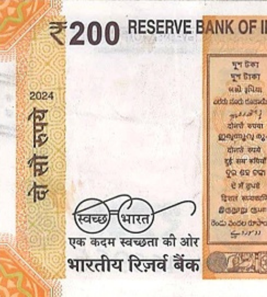 200 Rupie, (lettera F) India, anno 2024, UNC 005054 фото 200 Rupie, (lettera F) India, anno 2024, UNC 005054 фото