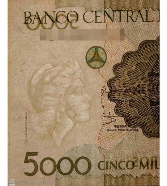 5000 Cruzeiros, Бразилія, 1990 рік, UNC 004007 фото 5000 Cruzeiros, Бразилія, 1990 рік, UNC 004007 фото