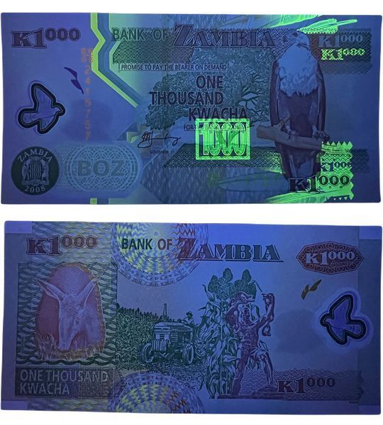 1000 Kwacha, Zambia, 2011, UNC Polymer