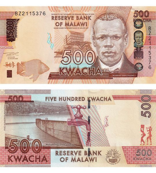 500 Kwacha, Malawi, 2021, UNC