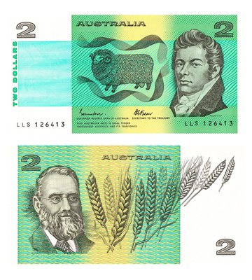 2 Dollars, Австралія, 1983 рік, UNC 002667 фото