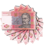 10 notas 10 Hryvnia, Ucr&acirc;nia, 2015, UNC 004838 фото