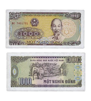 1000 Dong, Wietnam, 1988, UNC