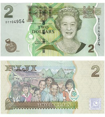 2 Dollars, Фіджі, 2007 рік, UNC 003018 фото