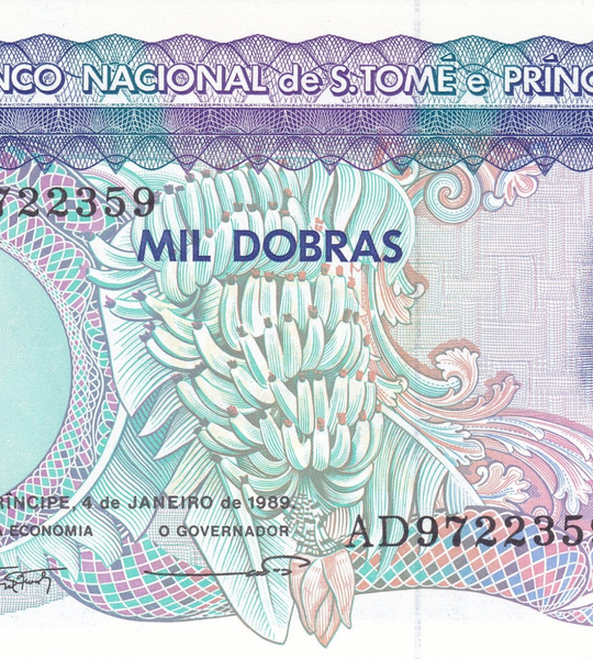 1000 多布拉，圣多美和普林西比，1989 年，UNC 品相 005355 фото