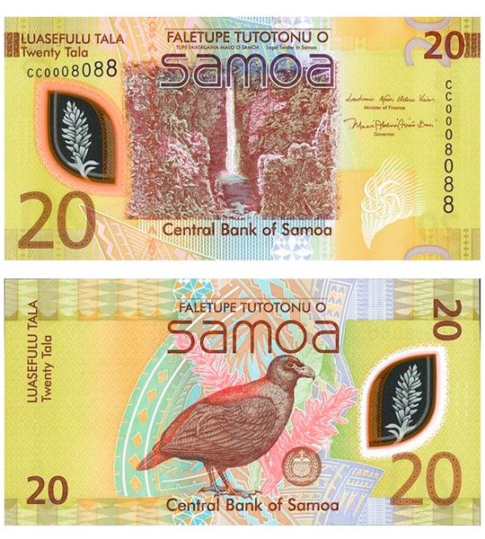 20 Tala, Samoa, 2023 ( 2024 ), UNC Polymer