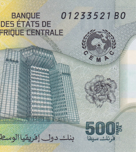 500 franków, Afryka Środkowa, 2020 (2022) rok, UNC