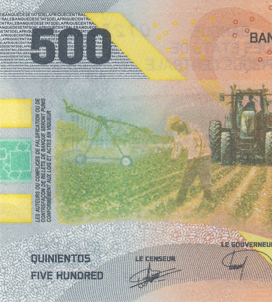 500 franków, Afryka Środkowa, 2020 (2022) rok, UNC