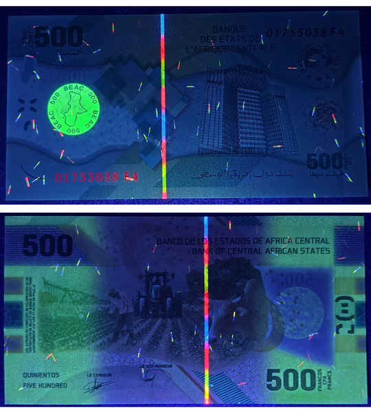 500 franków, Afryka Środkowa, 2020 (2022) rok, UNC