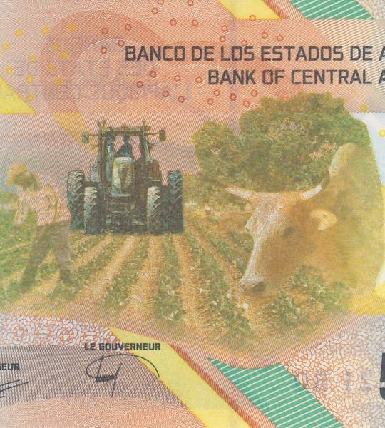 500 franków, Afryka Środkowa, 2020 (2022) rok, UNC
