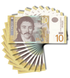 10 Banconote 10 Dinara Serbia 2013 UNC 002323 фото 1