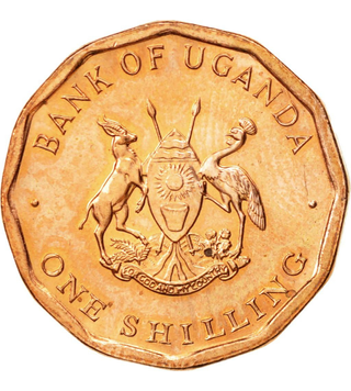 1 Schilling, Uganda, Jahr 1987, UNC 005406 фото