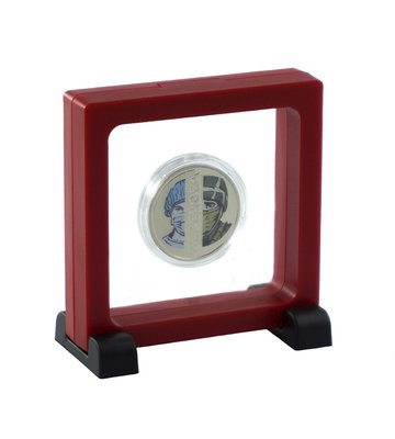 Frame for coins, 90x90, red