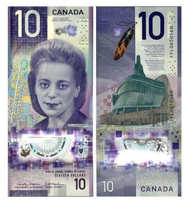 10 Dollars, Канада, 2018 рік, UNC Polymer 002569 фото