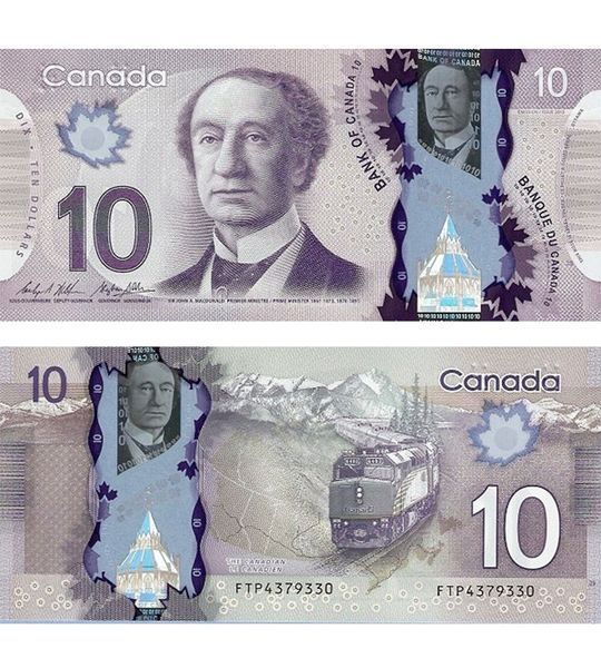 10 Dollars, Canada, 2013 (2016), UNC Polymer