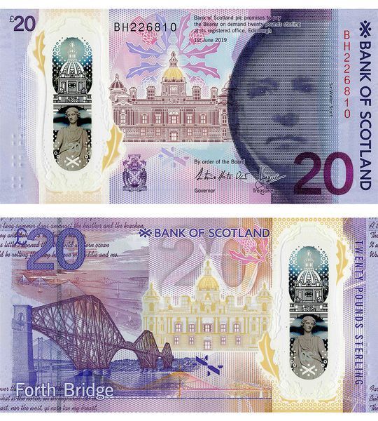 20 Pounds, Szkocja, 2019 ( 2020 ), UNC Polymer