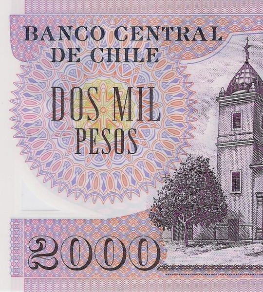 2000 Pesos, Chile, 2004, UNC, Polymer