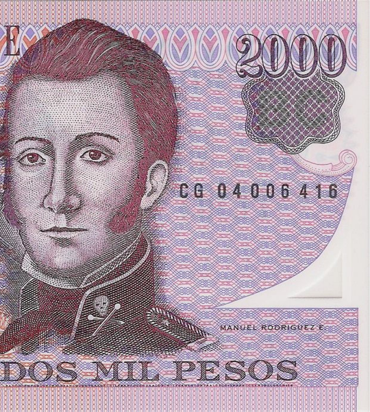 2000 Pesos, Chile, 2004, UNC, Polymer