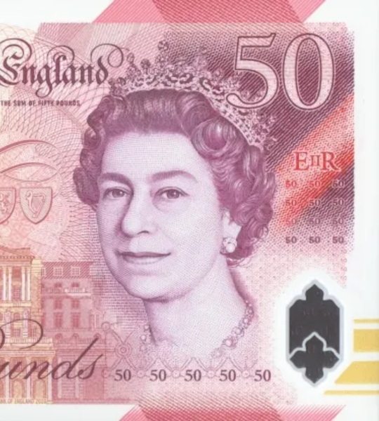 50 Funtów, Anglia, 2020, UNC Polymer