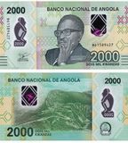 2000 Kwanzas, Angola, 2023, UNC Polymer 004062 фото