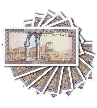 10 Банкнот 10 Ливров, Ливан, 1986 год, UNC 002325 фото