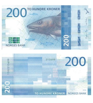 200 Kroner, Norway, 2016, UNC