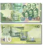 10 Cedi, Ghana, anno 2015, UNC 005509 фото