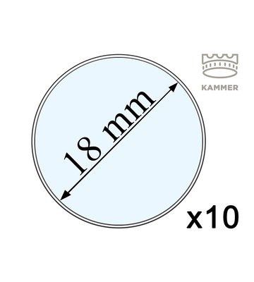 10 капсул для монет - 18 мм, Kammer 001977 фото