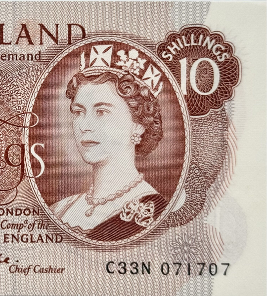 10 Shilling, England, 1962 - 1966, XF / aUNC 004791 фото 10 Shilling, England, 1962 - 1966, XF / aUNC 004791 фото